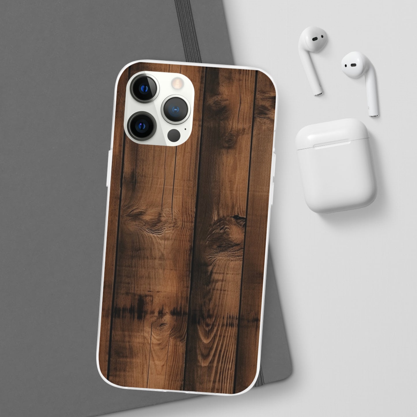 Rustic Wood Flex Case